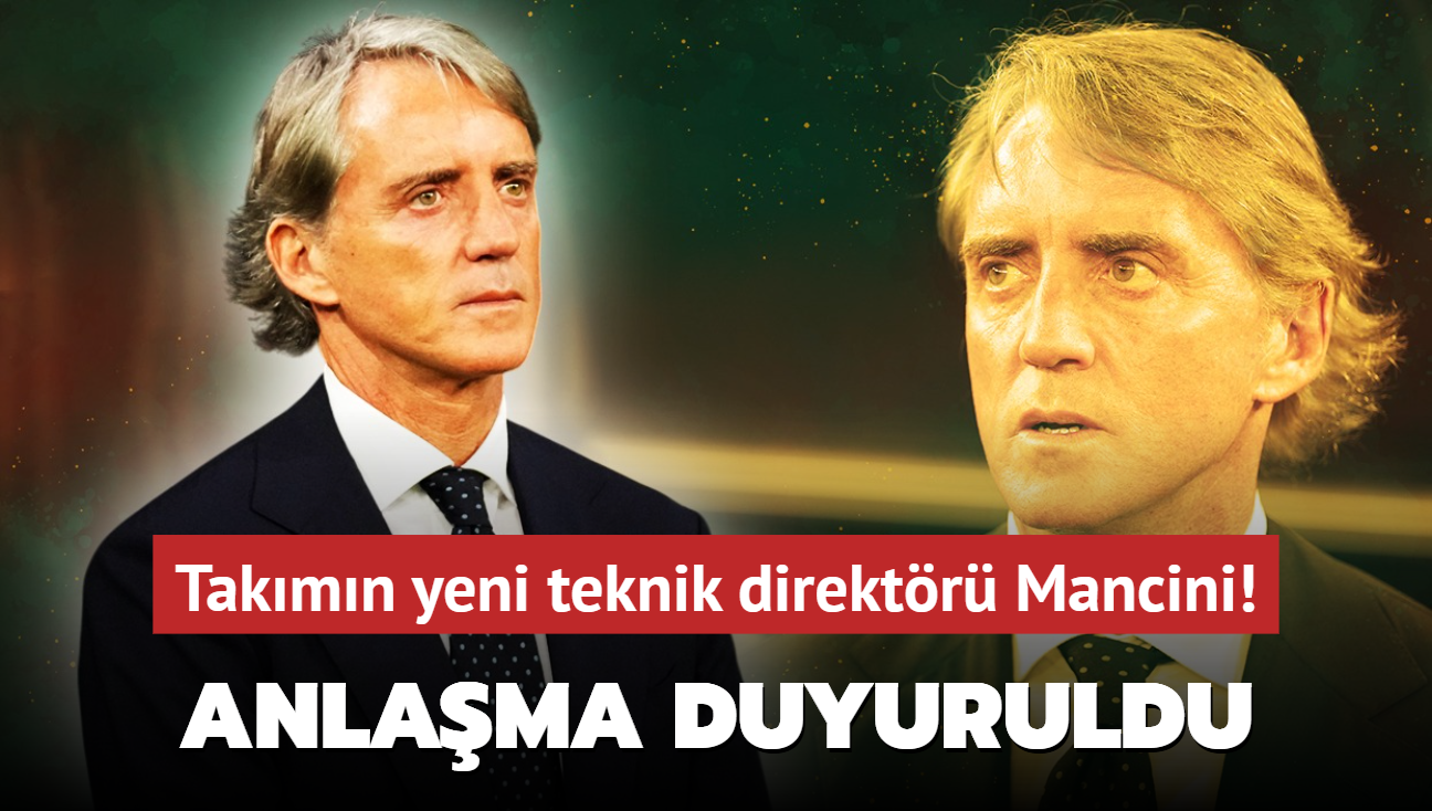 Resmen duyuruldu! Takmn yeni teknik direktr Roberto Mancini! Geri dnyor