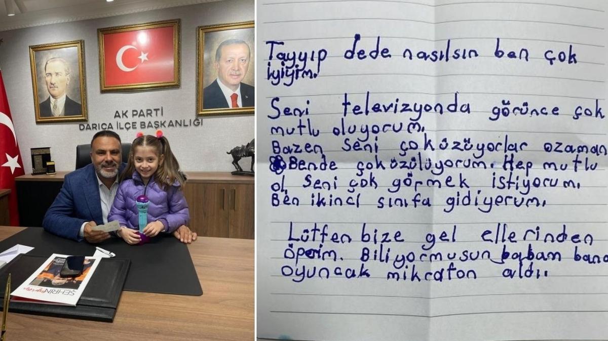 Minik Erva Bakan Erdoan'a mektup yazd