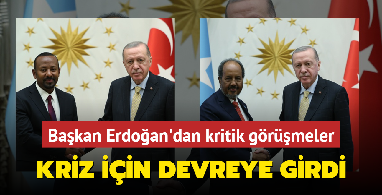 Bakan Erdoan, Somali ve Etiyopya arasndaki kriz iin devrede! Pe pee kritik grmeler