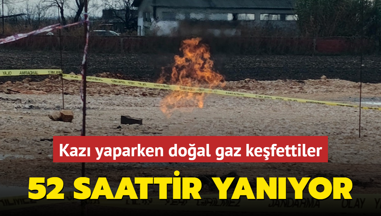 Kaz yaparken doal gaz kefettiler... 52 saattir yanyor