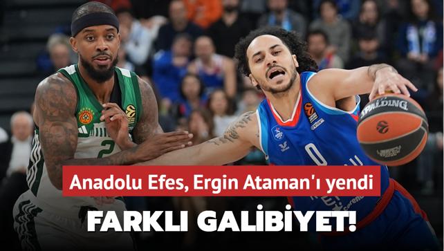 EuroLeague'de farkl galibiyet! Anadolu Efes, Ergin Ataman' yendi