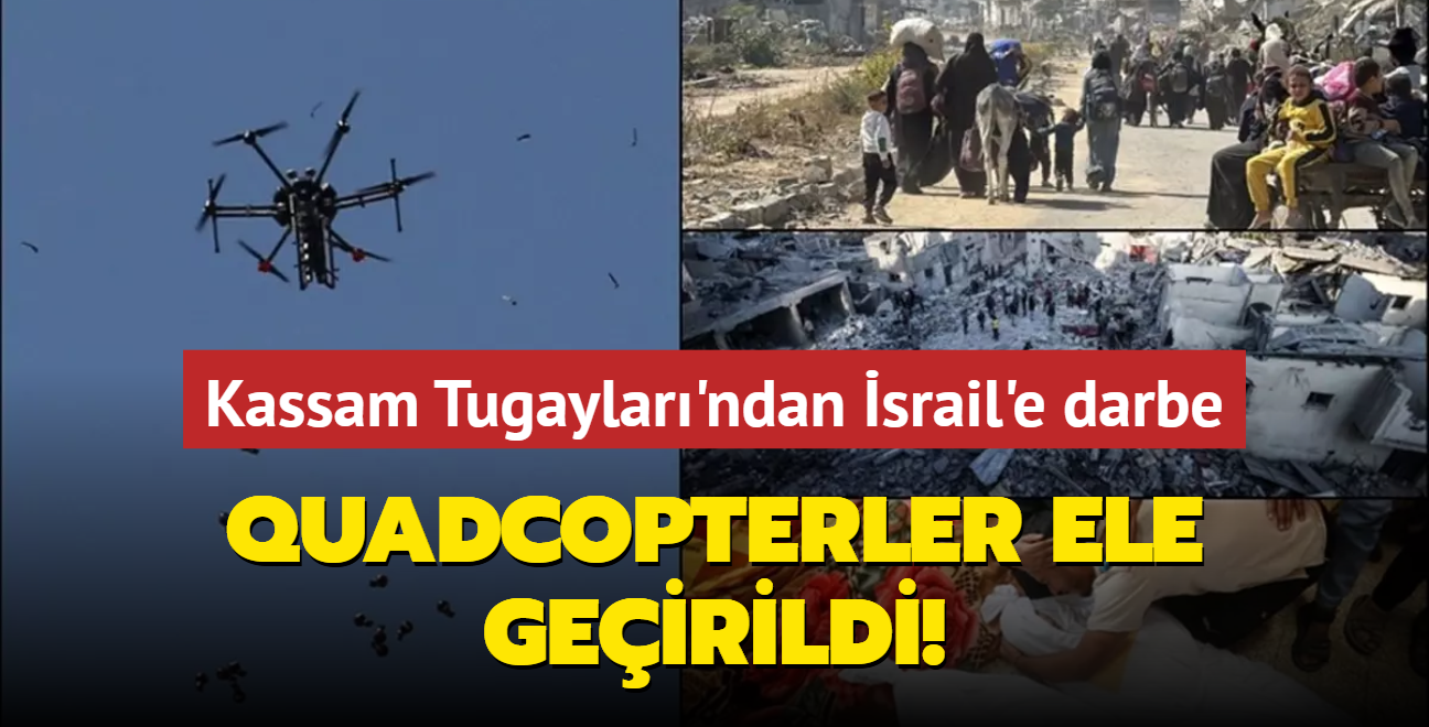 Kassam Tugaylar'ndan srail'e darbe... Quadcopterler ele geirildi