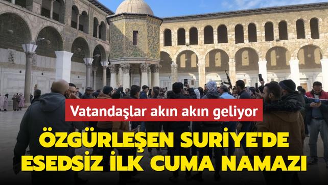 zgrleen Suriye'de Esedsiz ilk cuma namaz