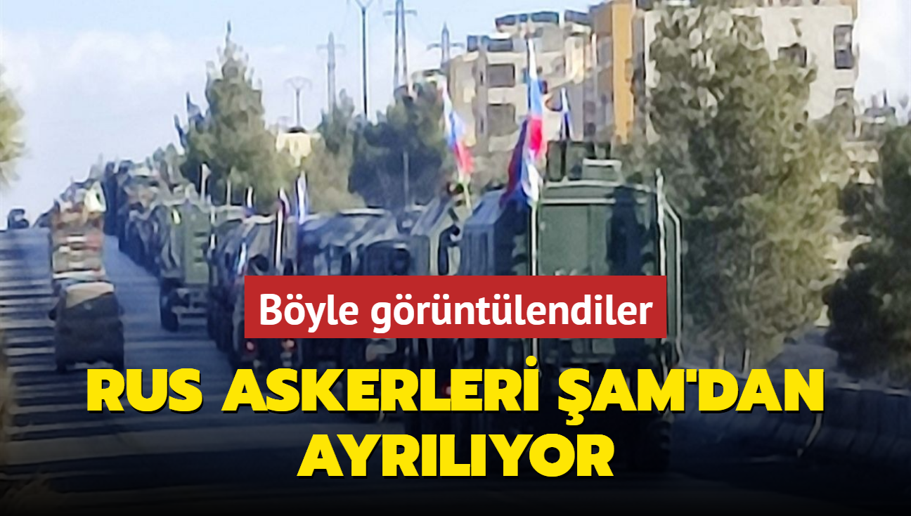 Rus askerleri am'dan ayrlyor... Byle grntlendiler