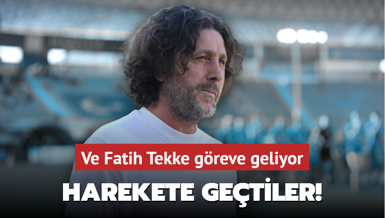 Ve Fatih Tekke greve geliyor! Sper Lig ekibi harekete geti