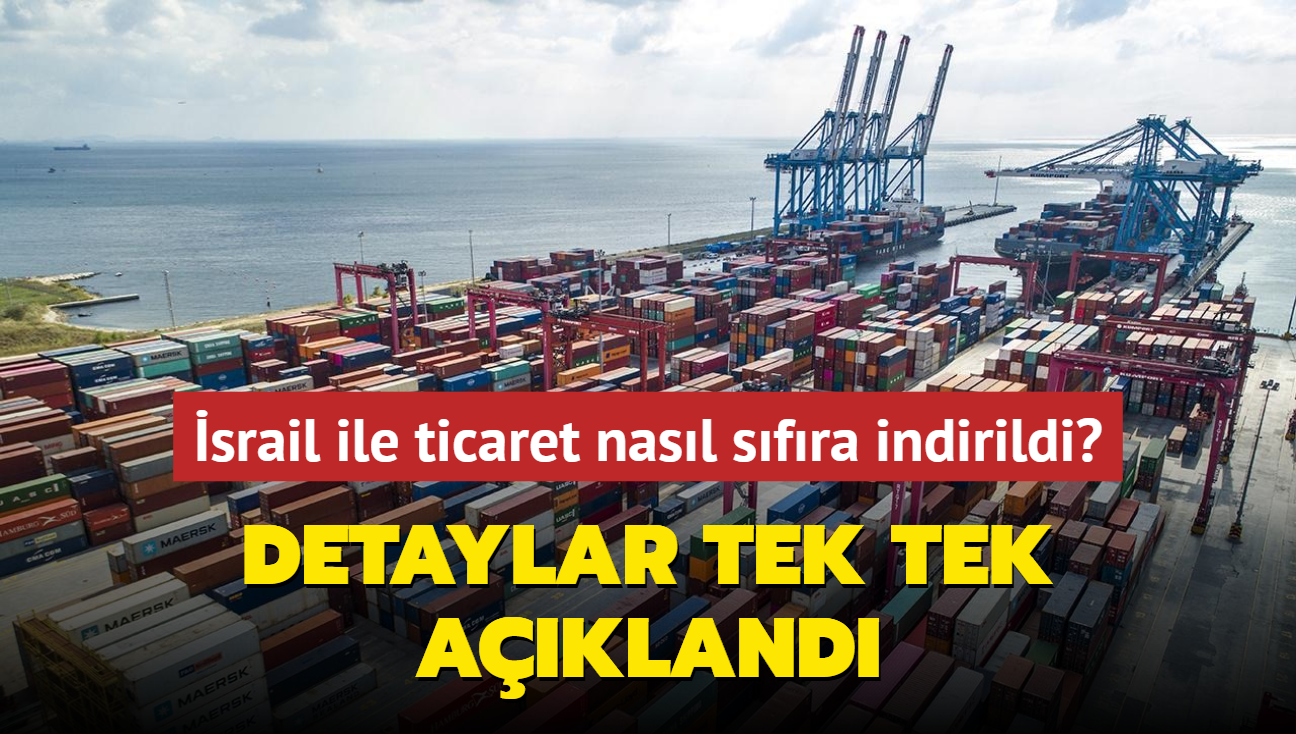 srail ile ticaret nasl sfra indirildi" Bakanlk detaylar aklad