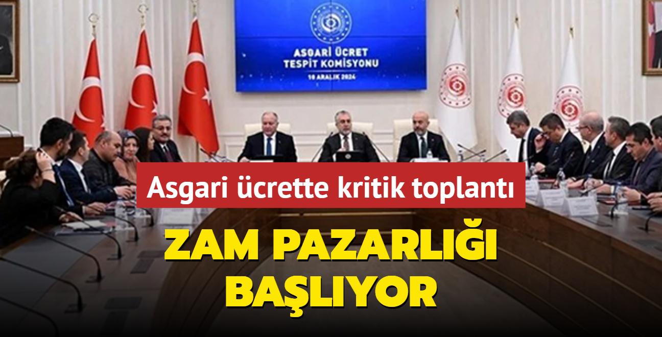 Zam pazarl balyor... Asgari crette kritik toplant