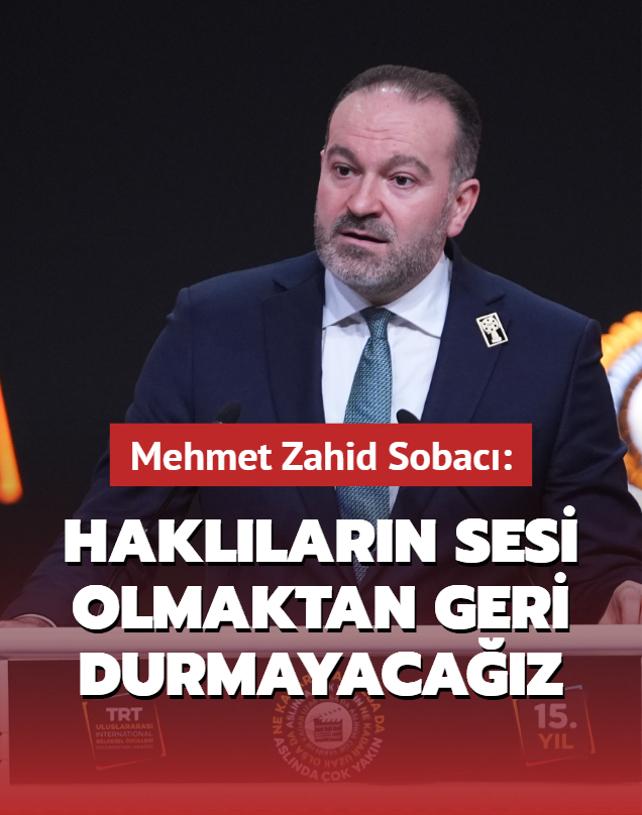 15. TRT Uluslararas Belgesel dlleri verildi TRT Genel Mdr Mehmet Zahid Sobac: Hakikat araynn olduu her yere destek vermeye devam edeceiz