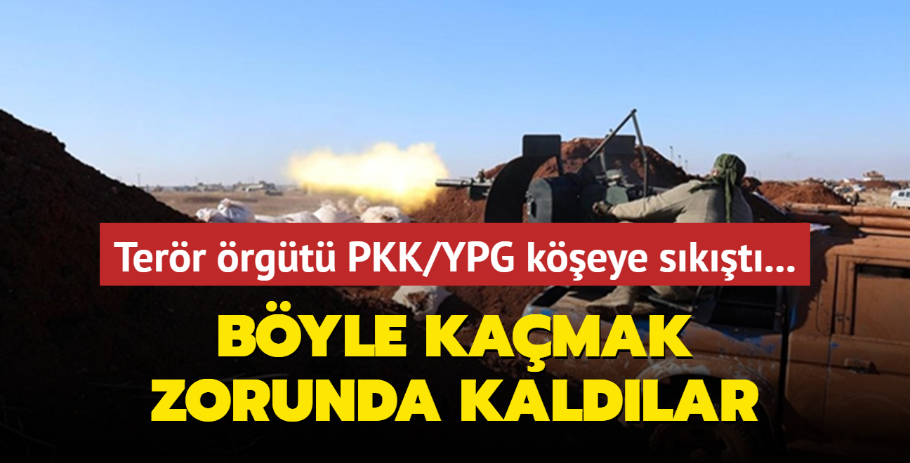 Terr rgt PKK/YPG keye skt... Byle kamak zorunda kaldlar