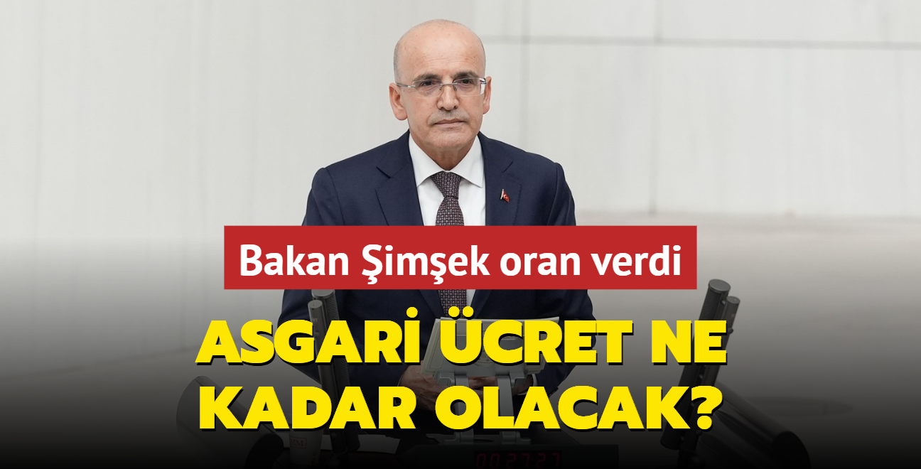 Bakan imek oran verdi... Asgari cret ile ilgili son dakika aklamas