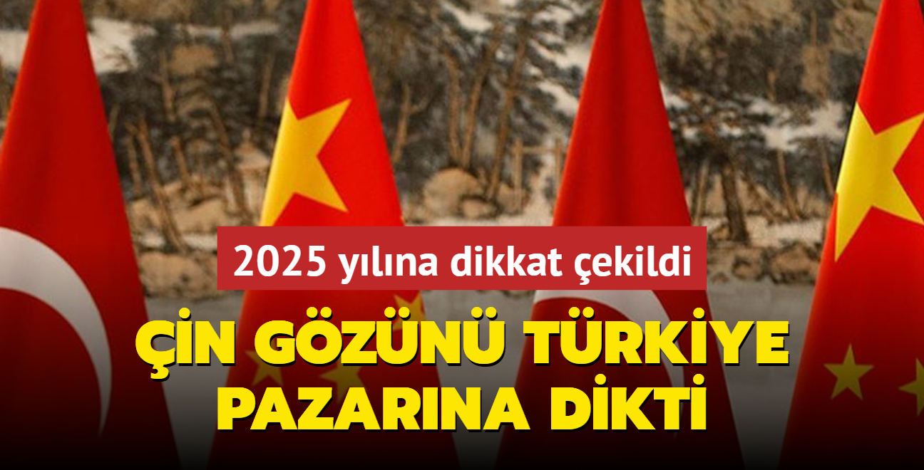 2025 ylna dikkat ekildi: in gzn Trkiye pazarna dikti