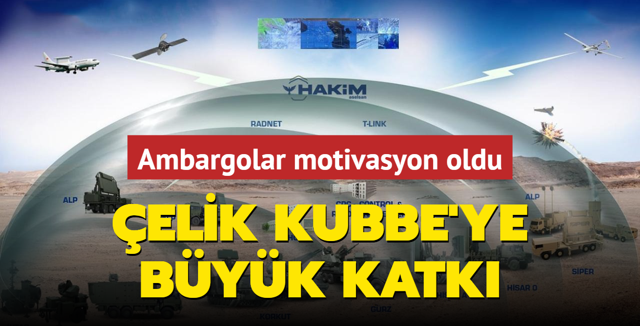 Ambargolar motivasyon oldu! Trkiye harekete geti... elik Kubbe'nin vurucu gcne byk katk