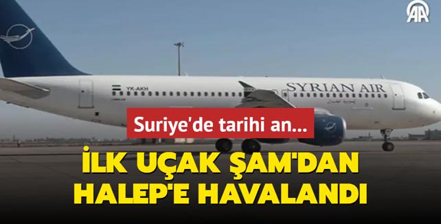 Suriye'de tarihi an... lk uak am'dan Halep'e havaland