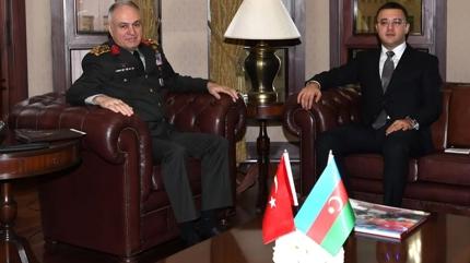 Genelkurmay Ba�kan� Orgeneral G�rak, Azerbaycan Savunma Bakan Yard�mc�s� Gurbanov ile g�r��t�