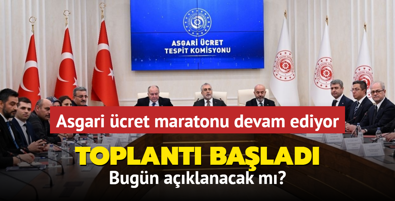 Asgari cret maratonu devam ediyor... 3'nc toplant balad