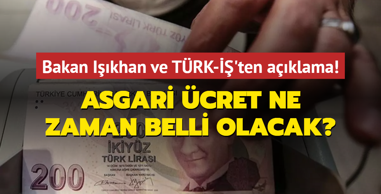 Asgari cret ne zaman belli olacak? Bakan Ikhan ve TRK-'ten ilk aklama!