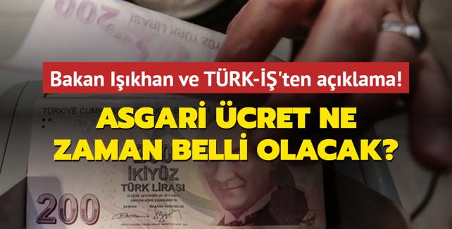 Asgari cret ne zaman belli olacak? Bakan Ikhan ve TRK-'ten ilk aklama!