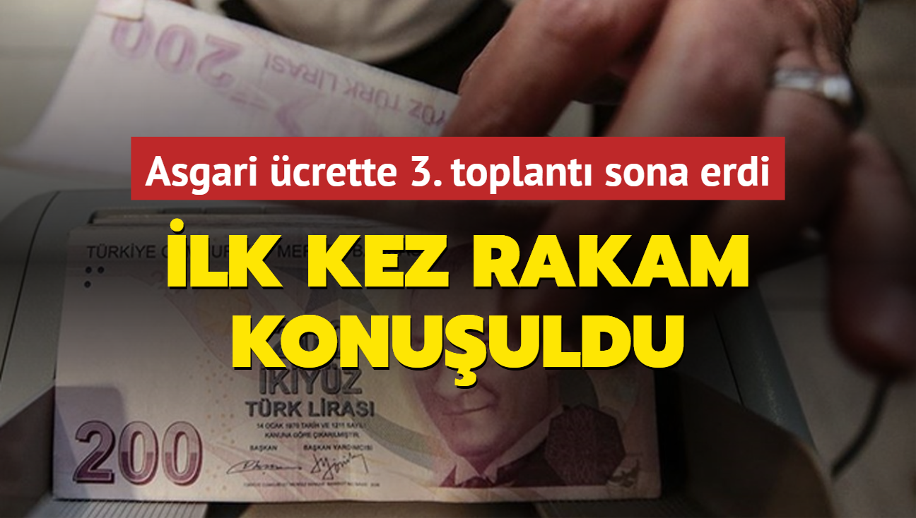 Asgari crette 3. toplant sona erdi: lk kez rakam konuuldu