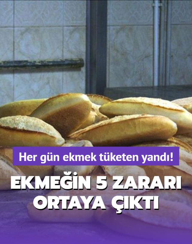 Her gn ekmek tketen yand! Beyaz ekmein 5 zarar ortaya kt