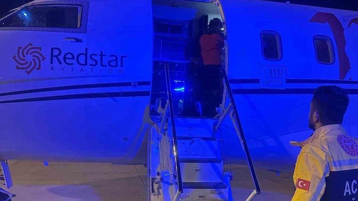 Mardin'de yeni domu bebein imdadna ambulans uak yetiti