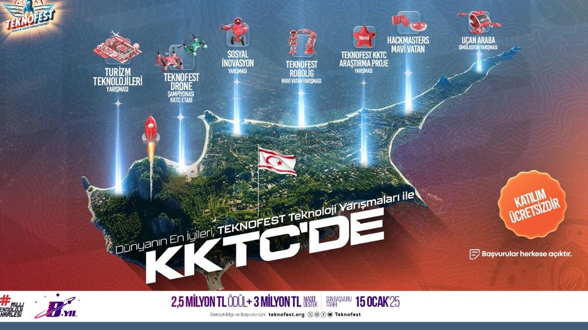 TEKNOFEST KKTC 2025 Teknoloji Yarmalar bavurular balad!