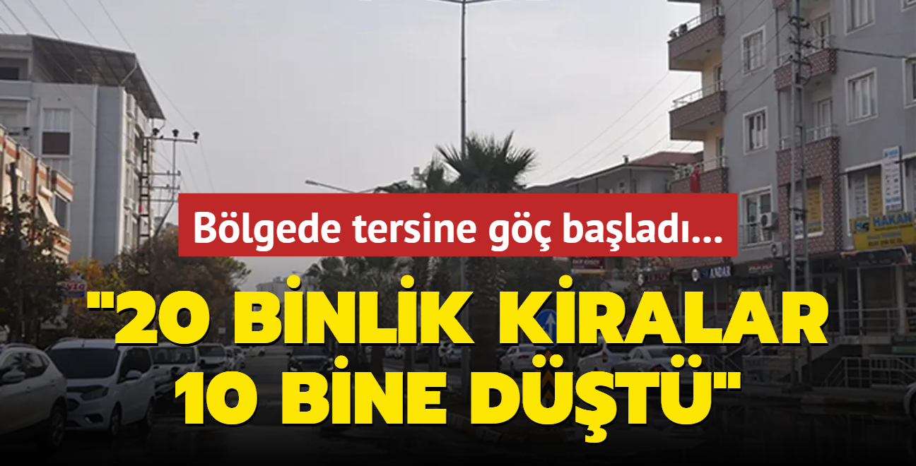 Blgede tersine g balad: 20 binlik kiralar 10 bine dt