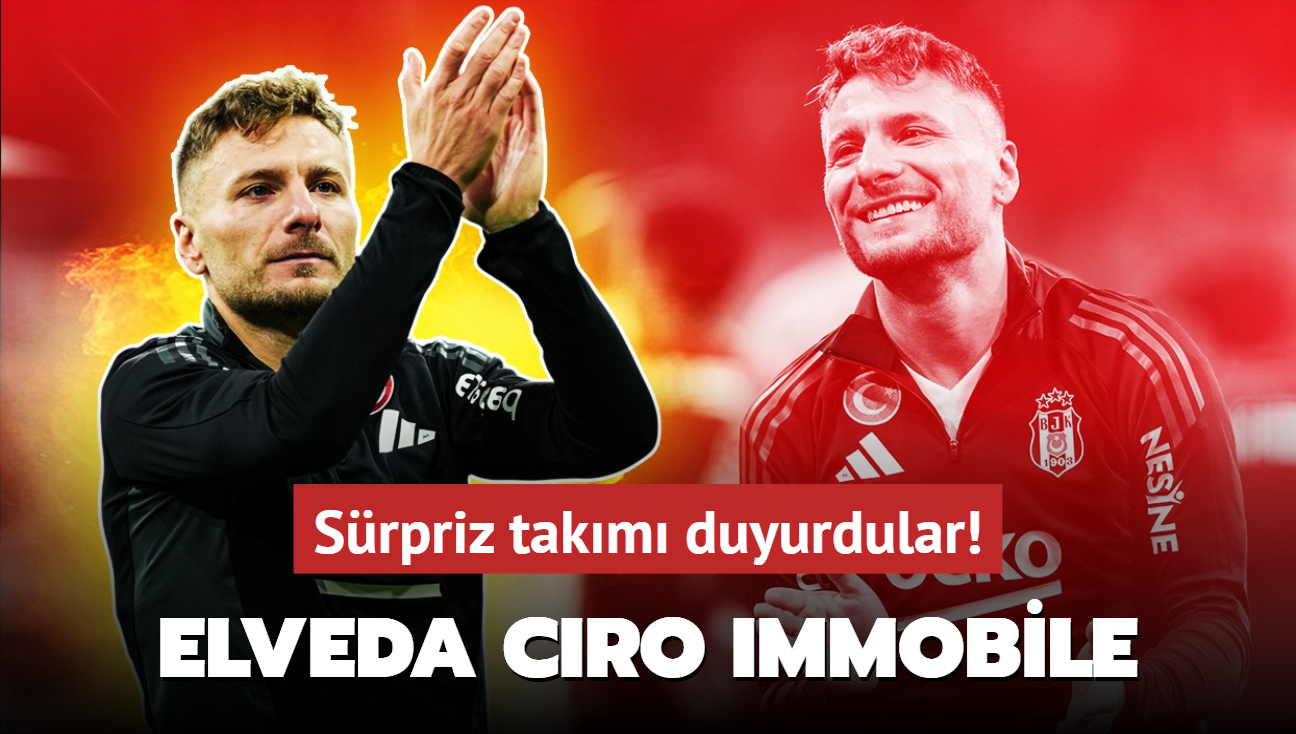 Elveda Ciro Immobile! Beikta defterini kapatyor: Srpriz takm duyurdular