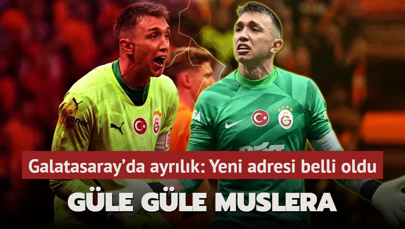 Elveda Fernando Muslera! Galatasaray'da ayrlk: Yeni adresi belli oldu