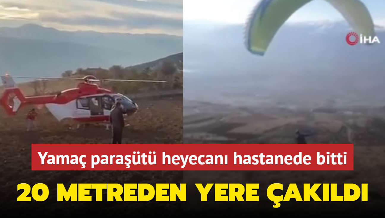 20 metreden yere akld... Yama parat heyecan hastanede bitti!