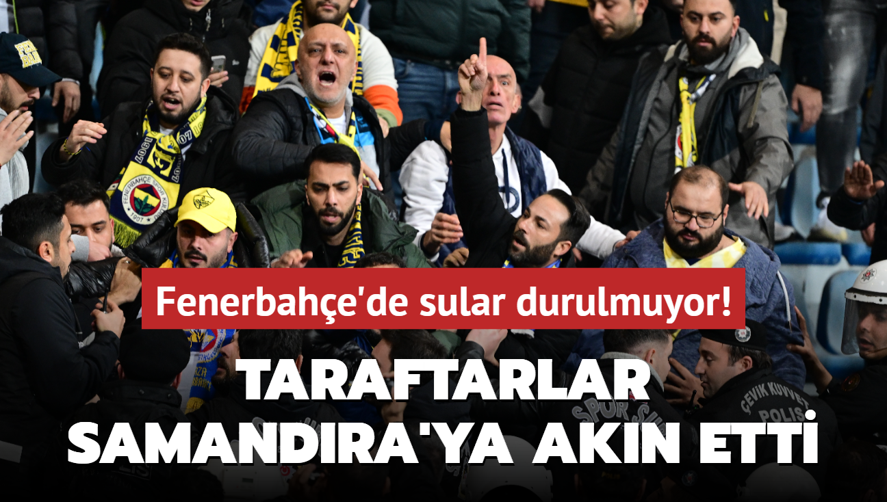 Fenerbahe'de sular durulmuyor! Taraftarlar Samandra'ya akn etti