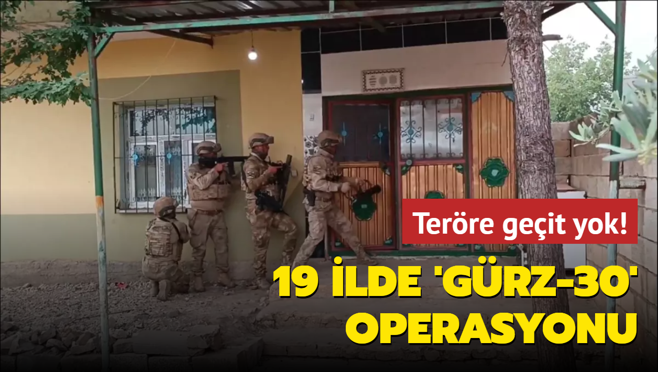 GRZ-30" operasyonu; 40 pheli terr rgt mensubu yakaland