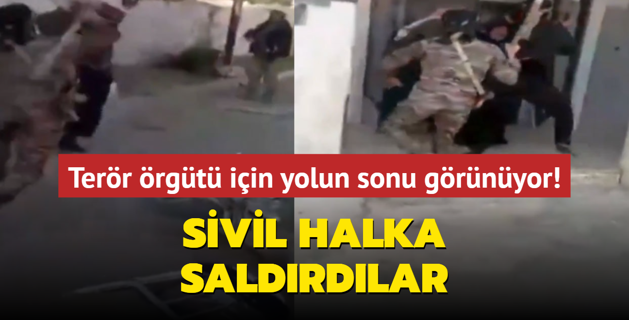 Sivil halka saldrdlar... Terr rgt iin yolun sonu grnyor!