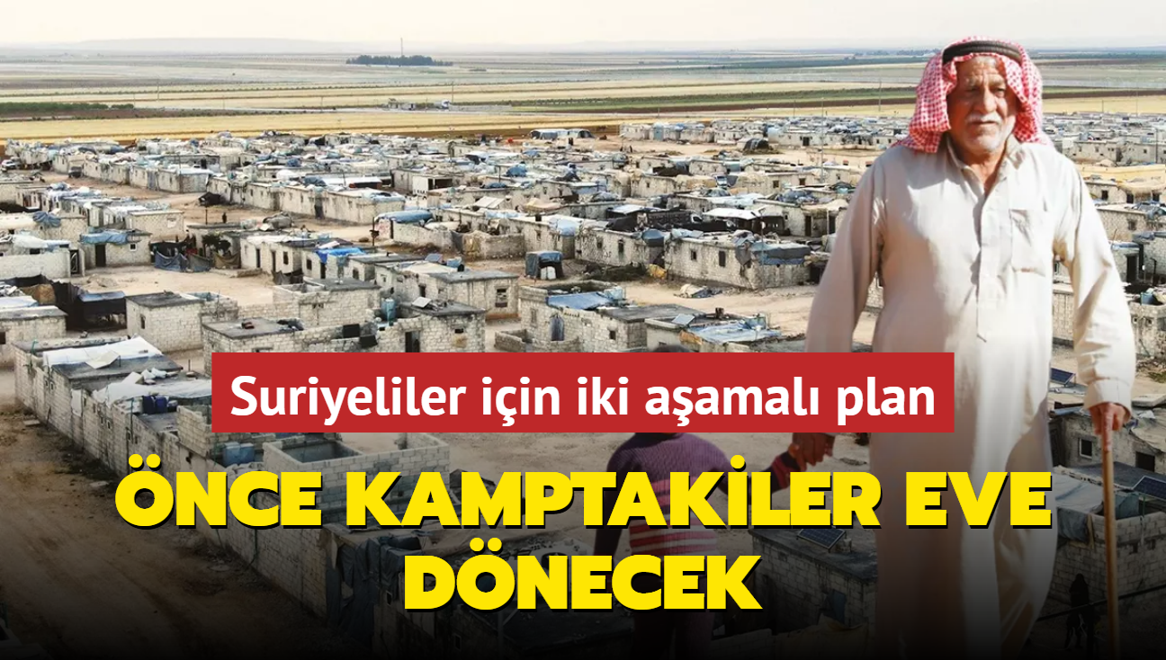 Suriyeliler iin iki aamal plan... nce kamptakiler eve dnecek