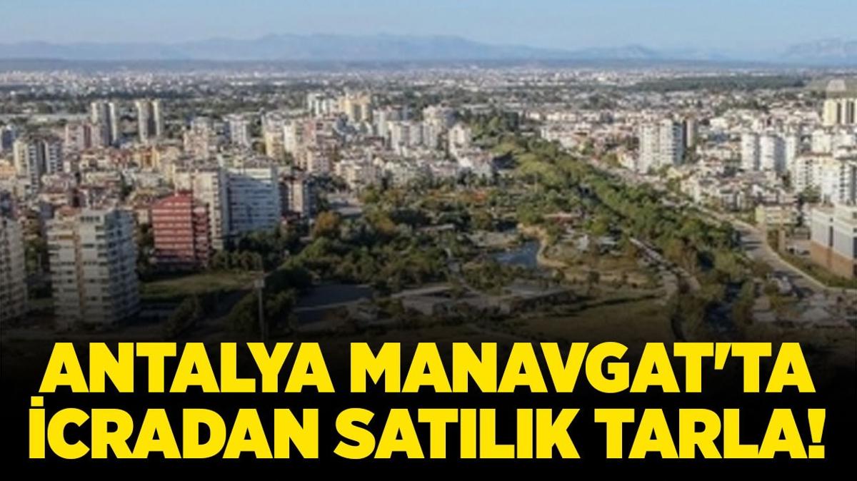 Antalya Manavgat'ta 3.304 metrekare icradan satlk tarla!