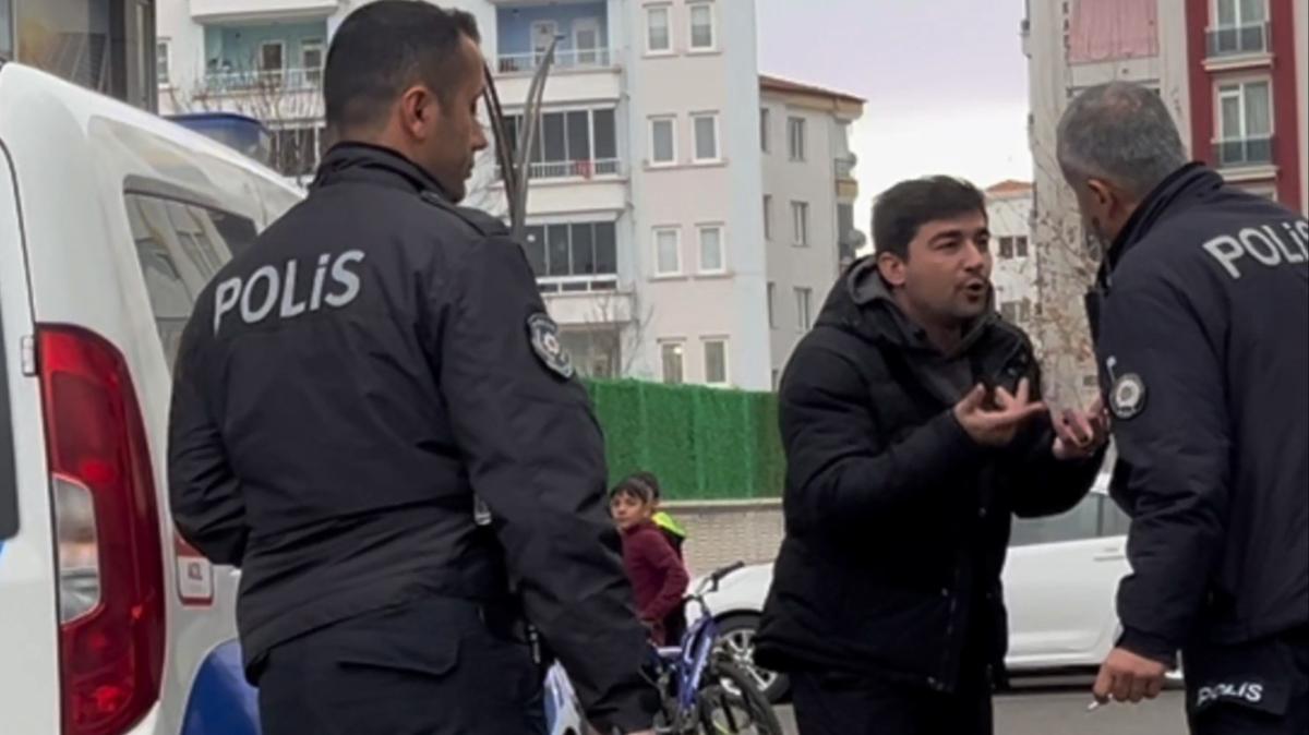 Grntler Aksaray'dan... Polise "beni dv" diye yalvard