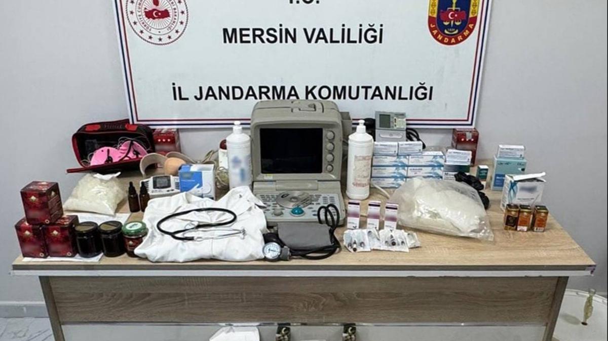 Mersin'de yabanc doktor ve ei gzaltna alnd... Yetki olmadan hasta muayenesi