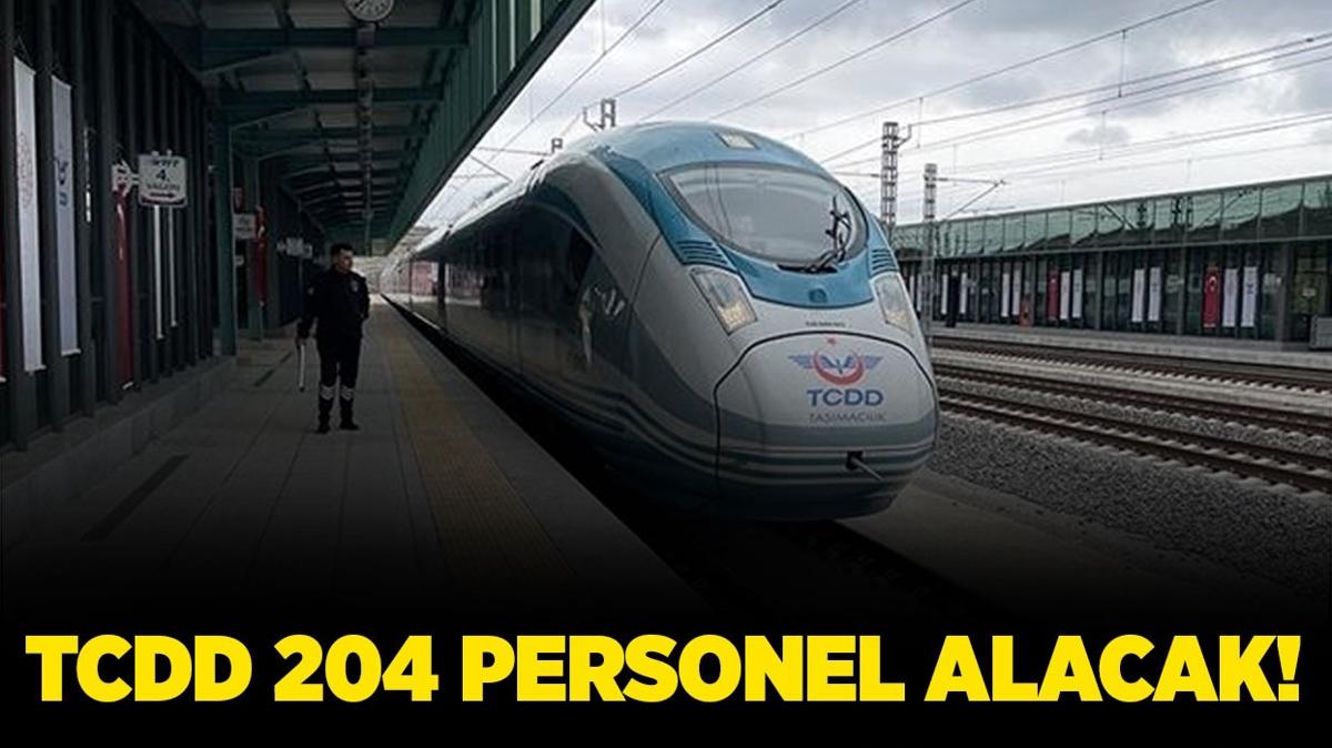 TCDD Genel Mdrl 204 personel alacak!