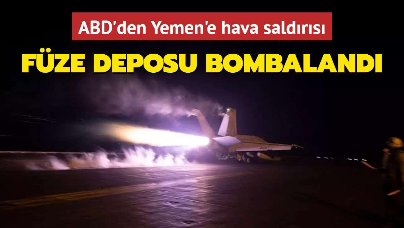 ABD'den Yemen'e hava saldrs... Fze deposu bombaland