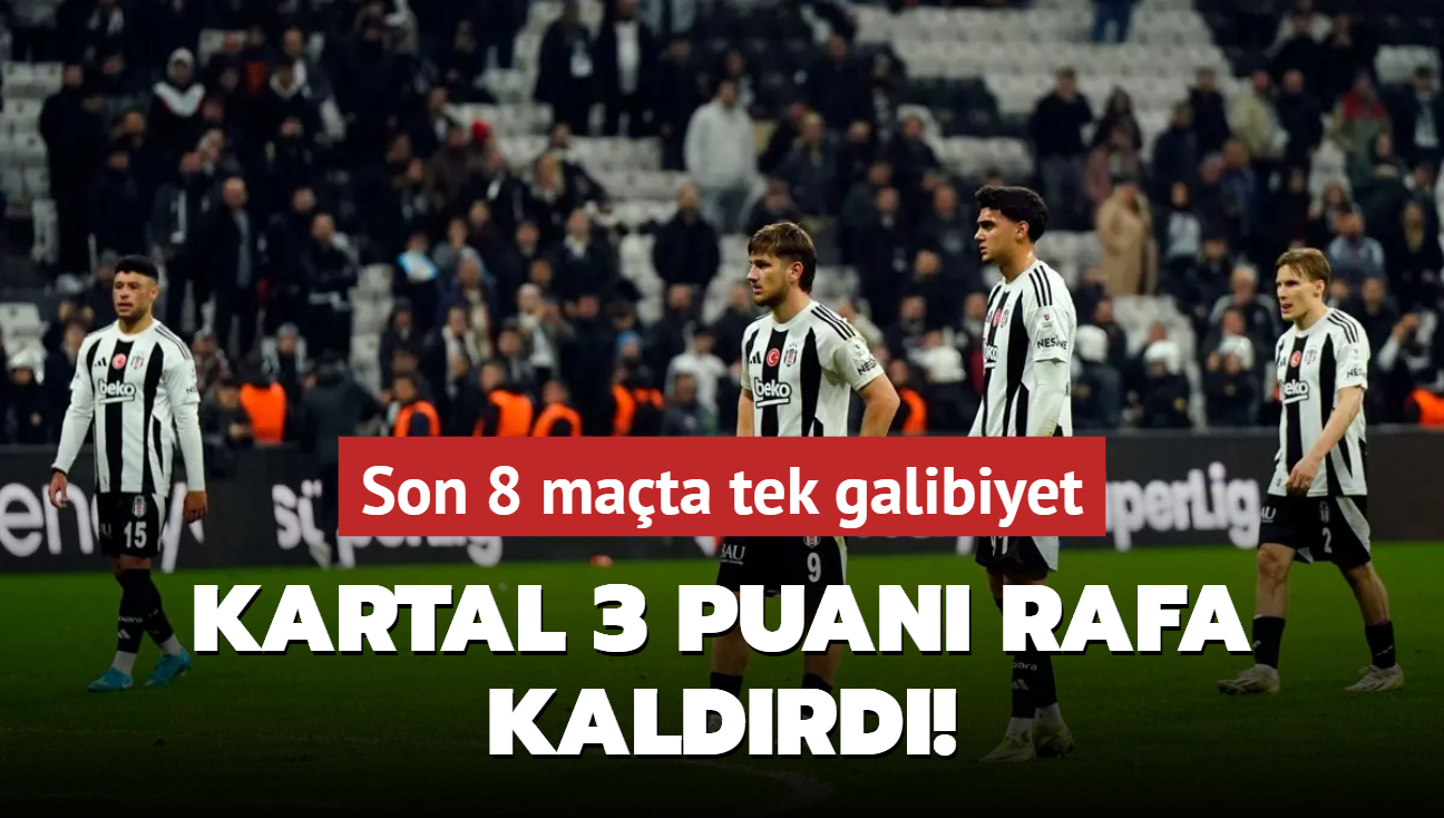 Kartal 3 puan Rafa kaldrd! Son 8 mata tek galibiyet