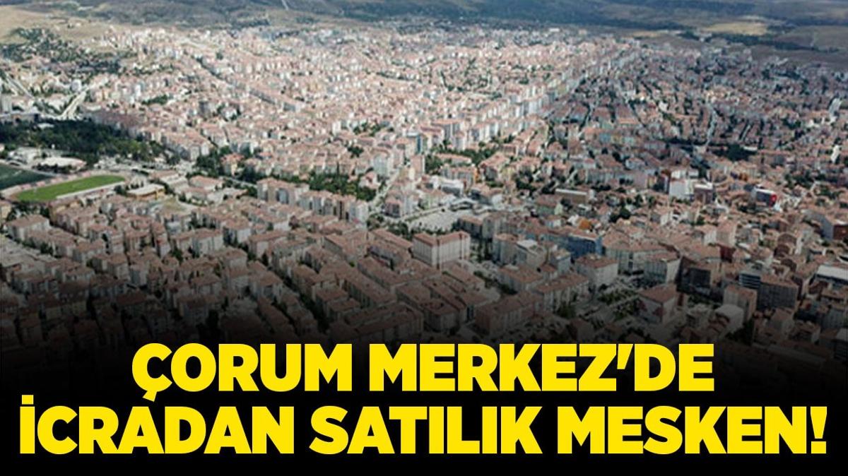 orum Merkez'de icradan satlk mesken!