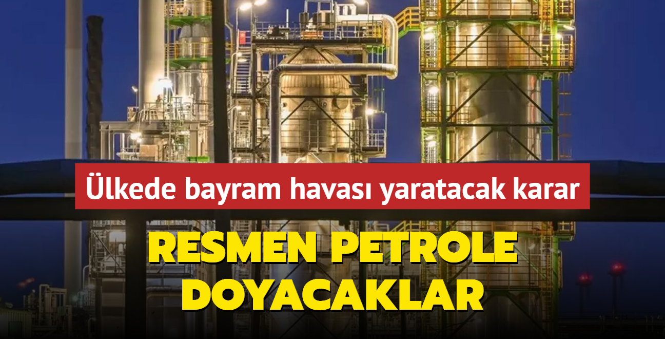 lkede bayram havas yaratacak karar... Resmen petrole doyacaklar