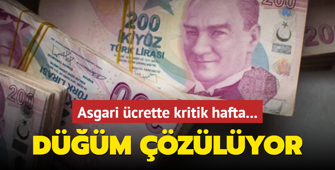 Asgari crette kritik hafta... Dm zlyor: Yeni asgari cret ne kadar olacak?