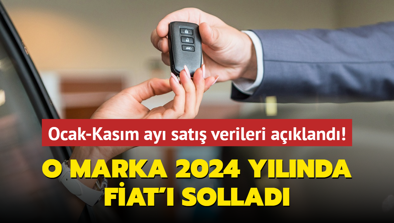 Ocak-Kasm ay sat verileri akland! O marka 2024 ylnda Fiat' sollad...