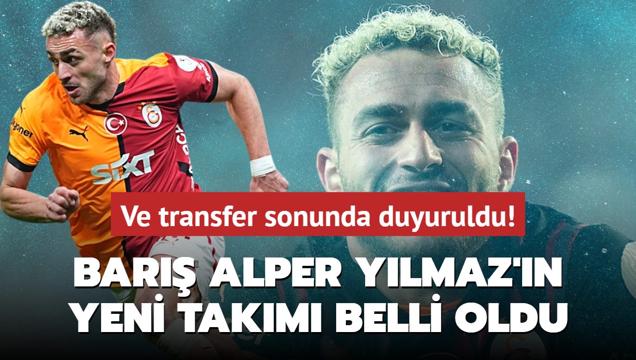 Ve transfer sonunda duyuruldu! Bar Alper Ylmaz'n yeni takm belli oldu