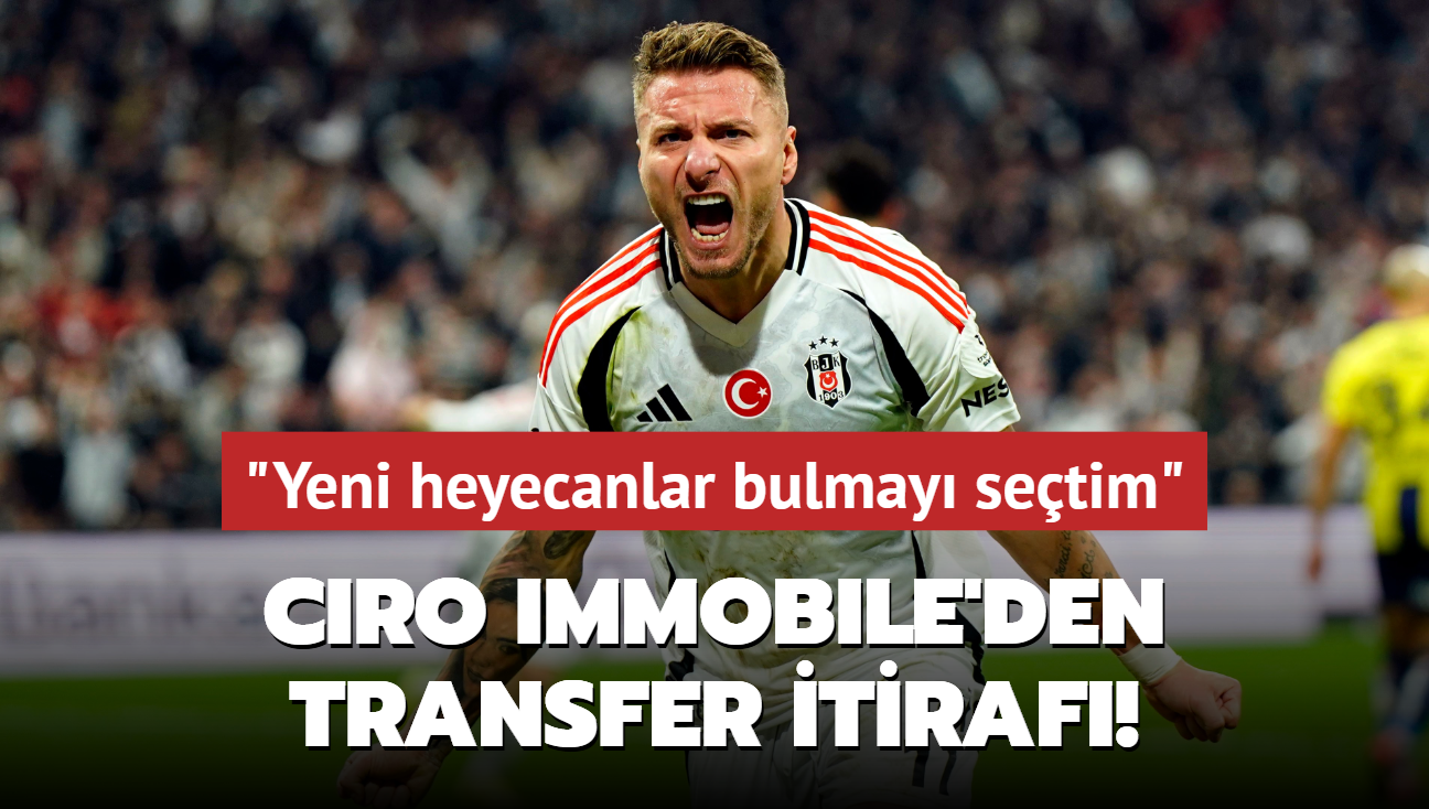 Ciro Immobile'den transfer itiraf! "Yeni heyecanlar bulmay setim"