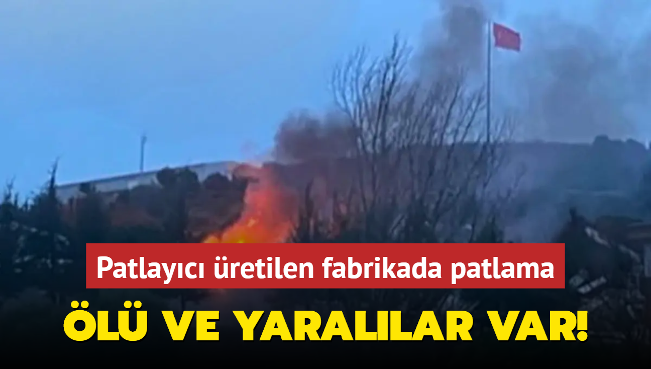 Patlayc retilen fabrikada patlama... l ve yarallar var! 