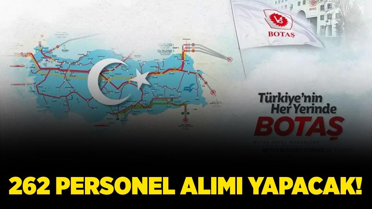 BOTA, 262 personel alm yapacak!