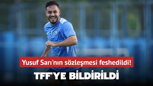 Adana Demirspor, Yusuf Sar'nn szlemesini feshetti