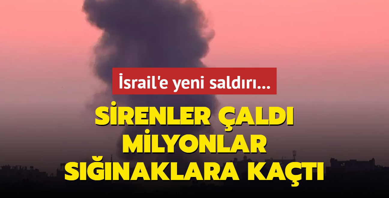 srail'e yeni saldr... Sirenler ald, milyonlar snaklara kat