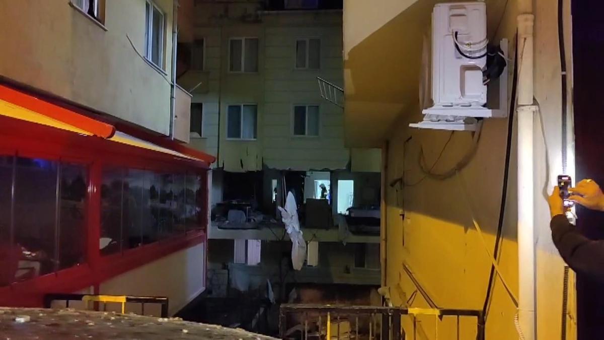mraniye'de korkutan patlama